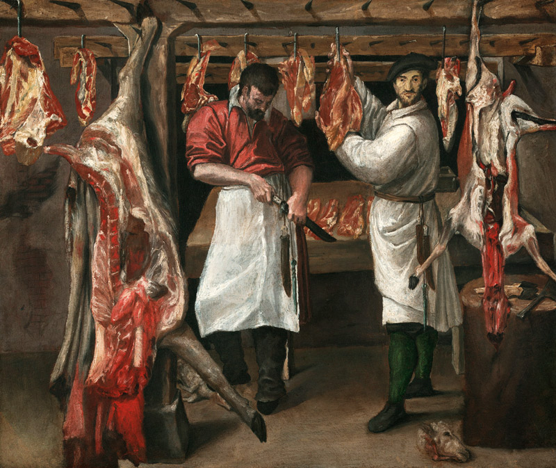 The Butcher's Shop from Annibale Carracci