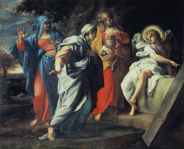The sacred women at the grave Jesu. from Annibale Carracci