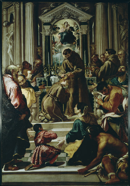 A.Carracci, Franz und Klara von Assisi from Annibale Carracci