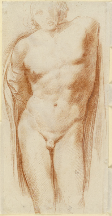 Nude of a boy from Annibale Carracci