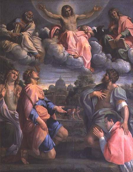 Christ in Glory with the Saints from Annibale Carracci