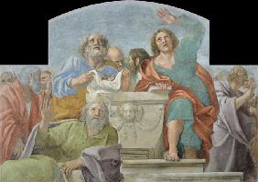 Apostles around the Empty Sepulchre