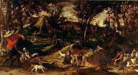 The hunting. from Annibale Carracci
