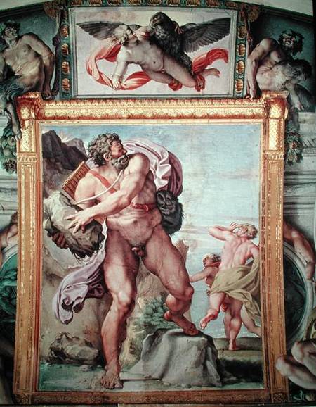 Polyphemus Attacking Acis and Galatea from Annibale Carracci