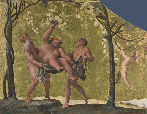 Silenus gathering Grapes from Annibale Carracci