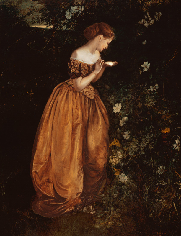 The Glow Worm (oil on canvas) from Annie Louisa Swynnerton
