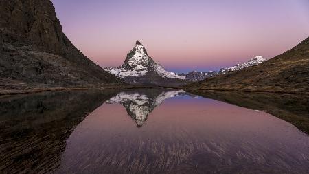 Matterhorn pink morning