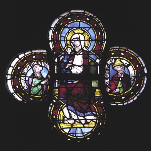 Assisi, Glasfenster, Maria mit Propheten from Anonym, Haarlem