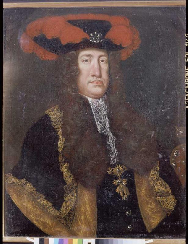 Portrait emperor Karls VI. (1685-1740) out of the house goods castle, king of Hungary and Spain from Anonym, Haarlem