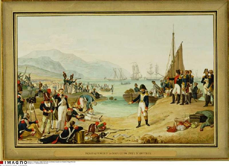 Landing of Napoleon Bonapartes at Antibes from Anonym, Haarlem