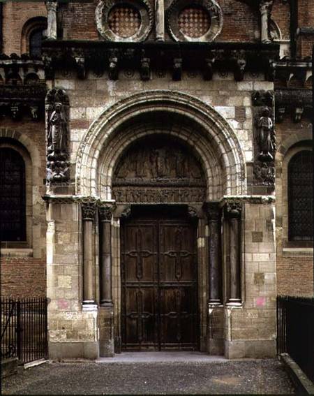 Porte Miegeville, south portal from Anonym Romanisch