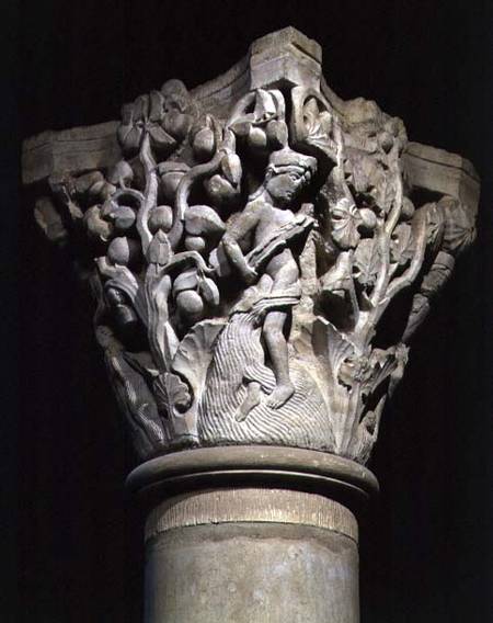 The River of Paradisecolumn capital from Anonym Romanisch