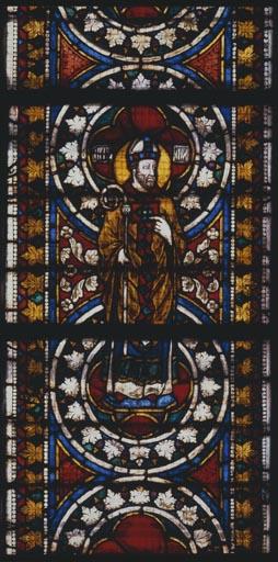 Assisi, Glasfenster, Hl.Martin v.Tours