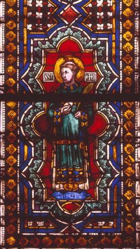 Assisi, Glasfenster, Stephanus