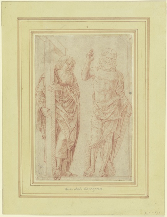Der auferstandene Christus mit dem Heiligen Andreas from Anonym