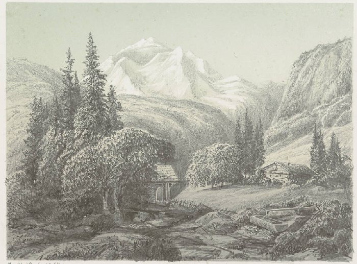 Die Jungfrau in den Berner Alpen from Anonym
