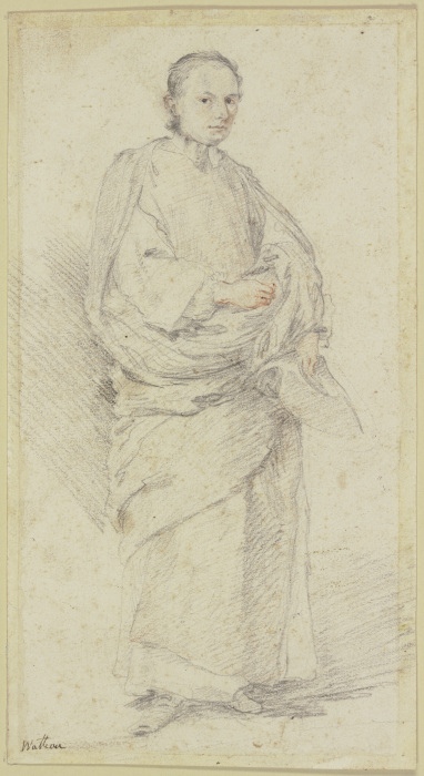 An abbé, whole figure from Anonym
