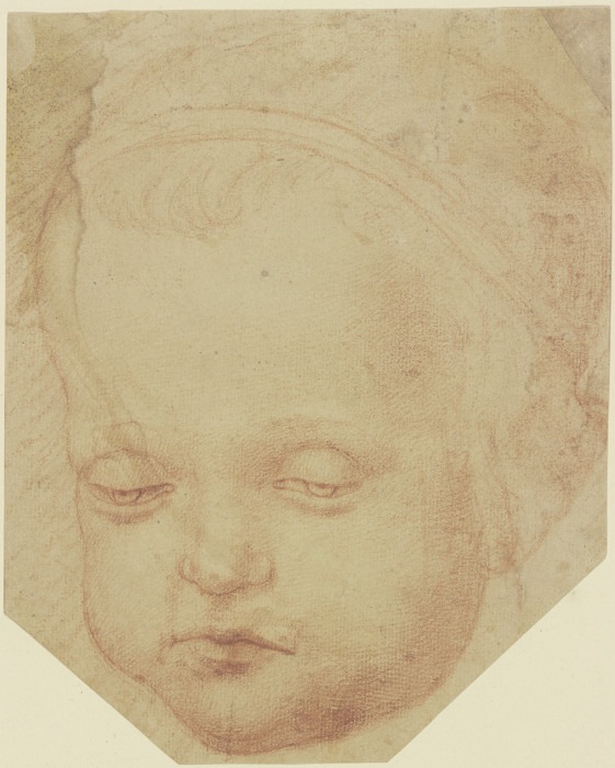 Childs head from the front from Anonym