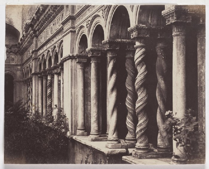 Rome: Columns in the cloister of San Giovanni in Laterano from Anonym