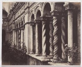 Rome: Columns in the cloister of San Giovanni in Laterano