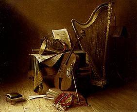 Quiet life with musical instruments