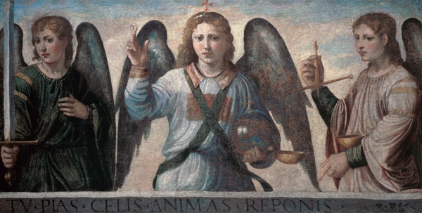 The three archangels from Anonym (Venezianisch oder Bergamesisch)