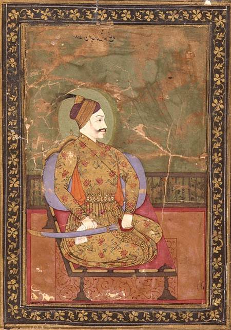 58.20/25A Portrait of Sultan Abdullah Qutb Shah seated, (1626-72), Golconda, Deccani School from Anonymous painter