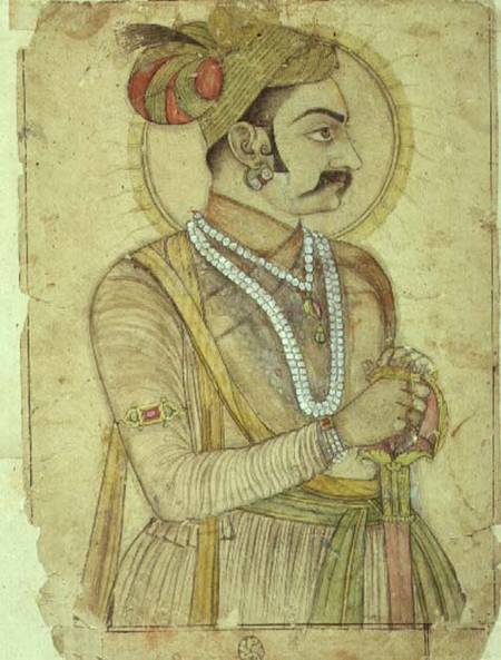 63.1728 Portrait of the Maharaja Sri Karan Singh, attributed to Rukhnuddin, Bikaner, Rajasthan, Rajp from Anonymous painter