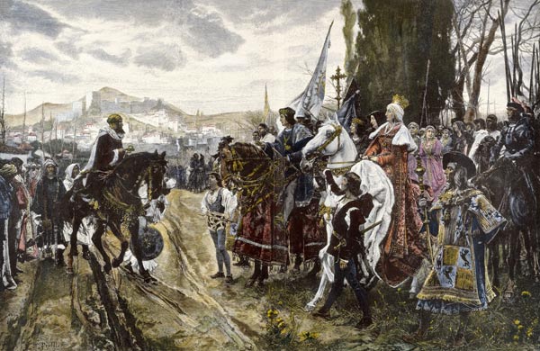 Eroberung Granadas / Pradilla nach Gemälde von Francisco Pradilla y Ortiz from Anonymous painter