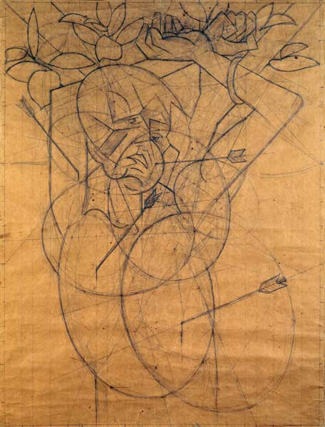 Kubista: Cupid striking from Anonymous painter