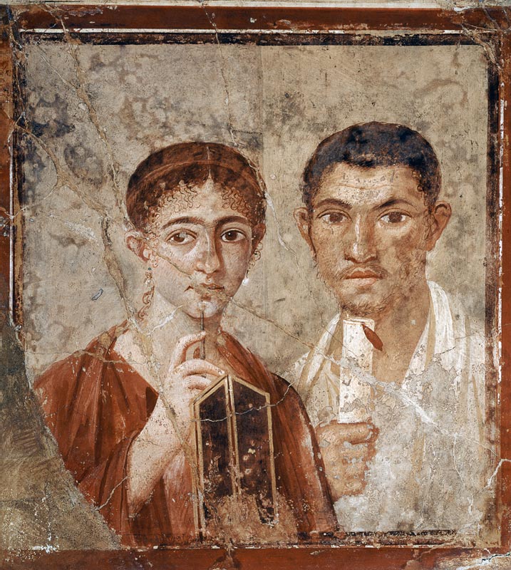 Portrait of a Couple, thought to be Paquio Proculo and his wife, from the House of Paquio Proculo,Po from Anonymous painter