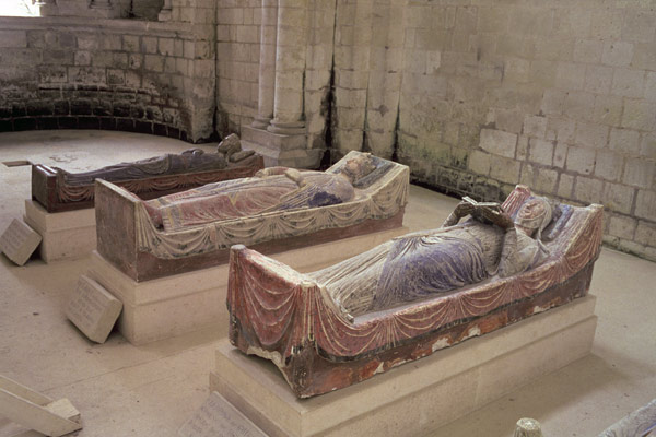 Three Plantagenet Tombs: Henry II (1133-1189) Eleanor of Aquitaine (c.1122-1204) and Richard I (1157 from Anonymous painter