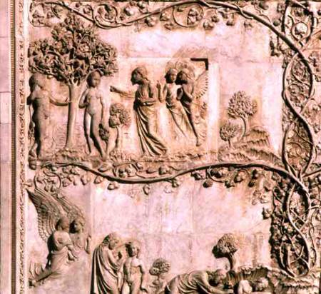 Bas-relief panel depicting scenes from Genesisfrom the lower facade from Anonymous painter