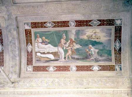The Birth of Memnonceiling painting in the loggia of the Appartamento della Grotto (Giardino Segreto from Anonymous painter