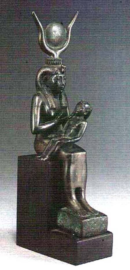Bronze group of the goddess Isis suckling the infant Horus from Anonymous painter