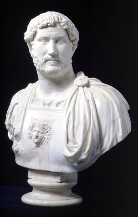Bust of the Emperor Hadrian (Publius Aelius Hadrianus) (76-138) from Anonymous painter