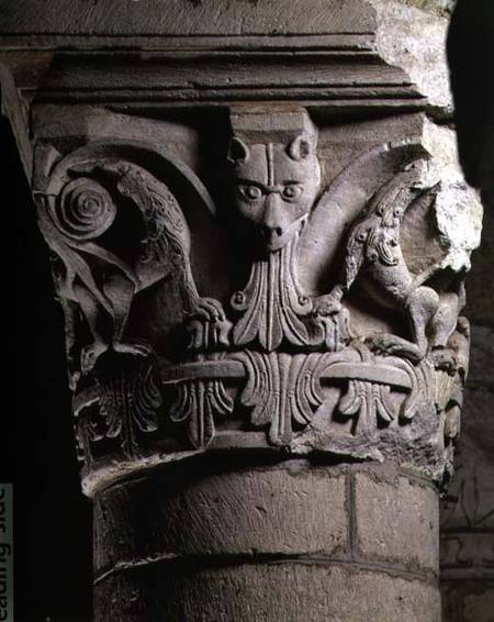 Carved column capital from the rotunda church from Anonymous painter