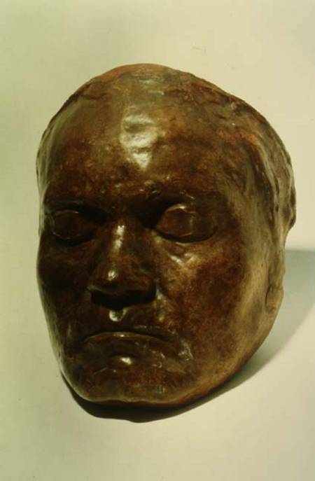 Cast of the face of the German composer Ludwig van Beethoven (1770-1827) from Anonymous painter