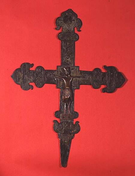 Copper Aragonese crucifix from Anonymous painter
