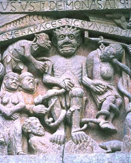 The Devil and Hellfrom the Last Judgement on the West Portal tympanum from Anonymous painter