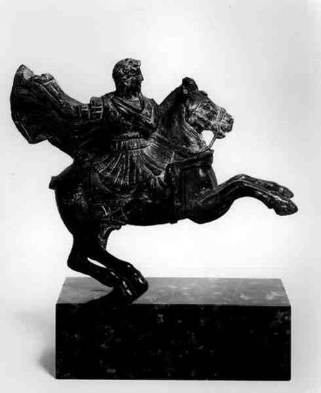 Equestrian statuette of Alexander the Great (356-323) from Anonymous painter
