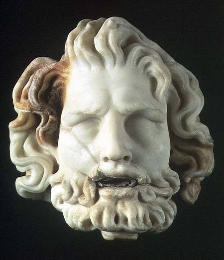 Fountainhead in the form of the head of Oceanus Pompeii from Anonymous painter