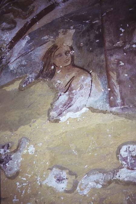 Fresco of a female figurepossibly from the Alcove from Anonymous painter