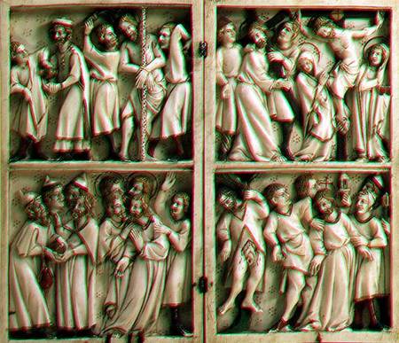 Ivory diptych with gospel subjectsFrench from Anonymous painter