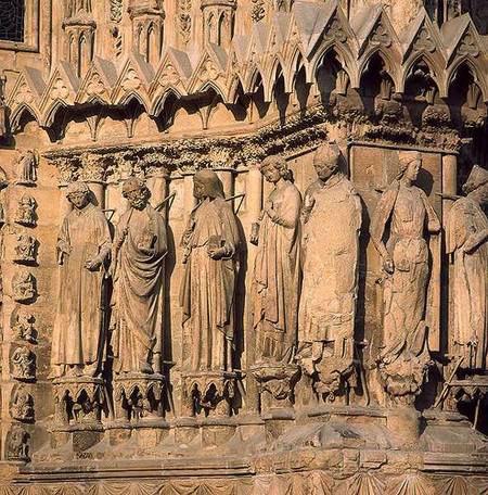 Jamb figures from the facade of the Cathedral from Anonymous painter