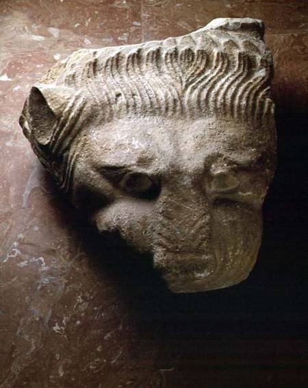 Lion's headarchitectural detail from the Temple of Zeus at Olympia Greek c.470-c.457 BC from Anonymous painter