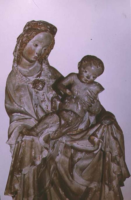 Madonna and Child, known as the Krumauer Madonna, Austrian,possibly made in Prague from Anonymous painter
