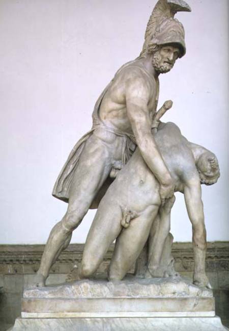 Menelaus supporting the body of PatroclusRoman copy of a Greek original from Anonymous painter