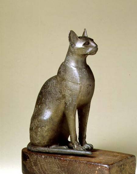 N389 Figure of a cat, representing the goddess Bastet,Egyptian from Anonymous painter