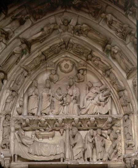 The Nativitytympanum from the west or Royal Portal from Anonymous painter